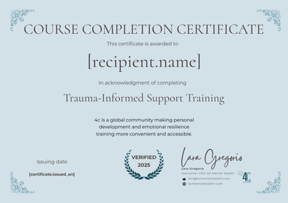 Trauma-Informed Support Training