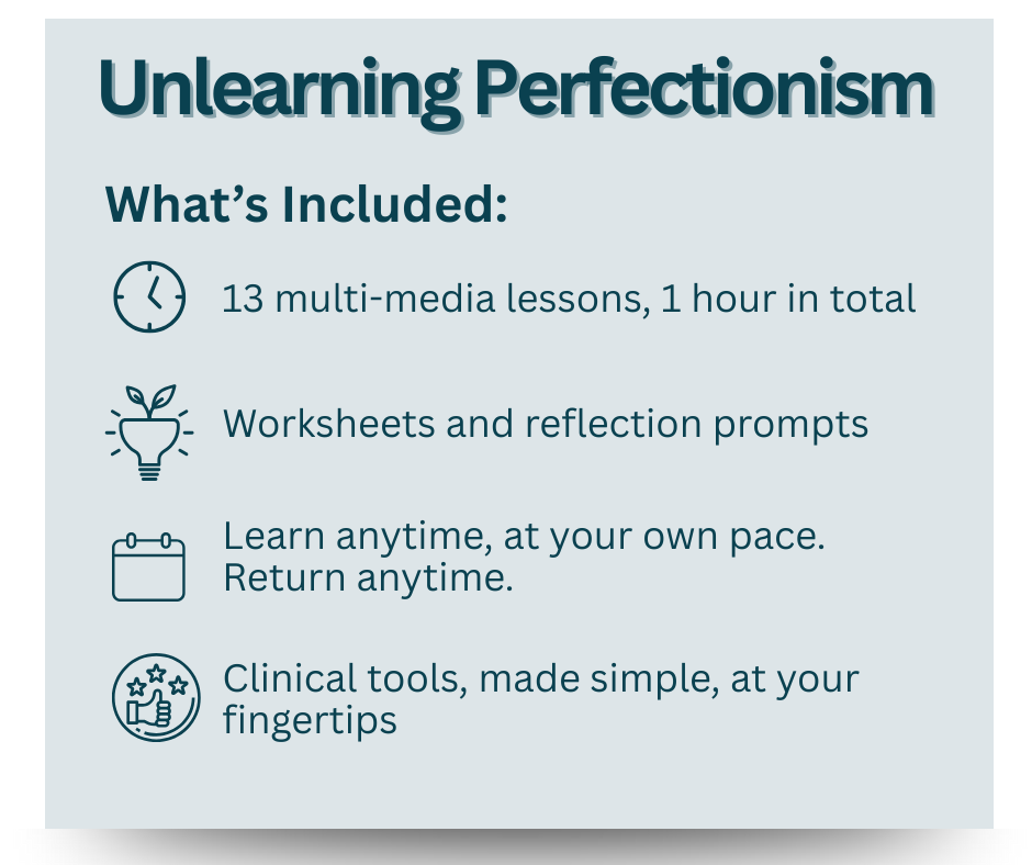 Unlearning Perfectionism