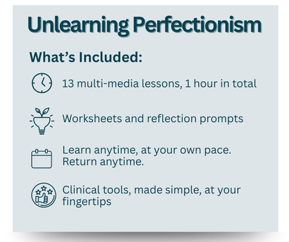 Unlearning Perfectionism